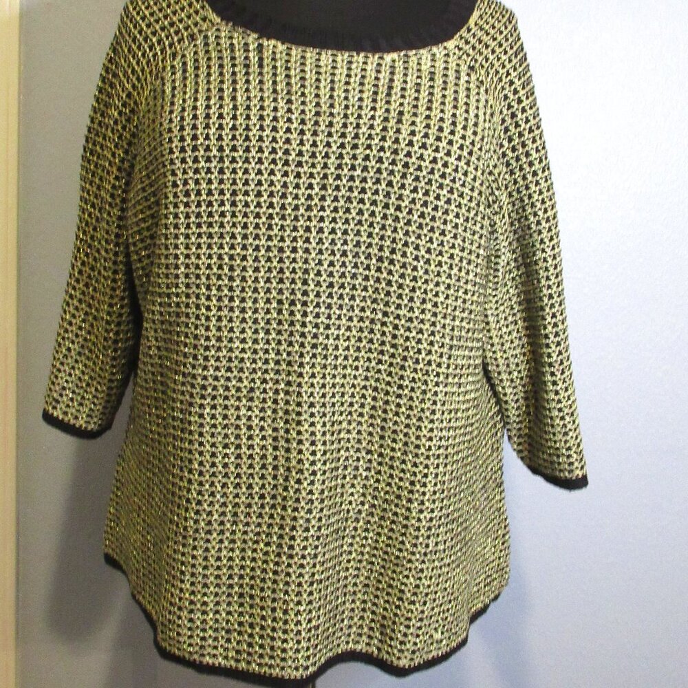 Gold and Black Sweater